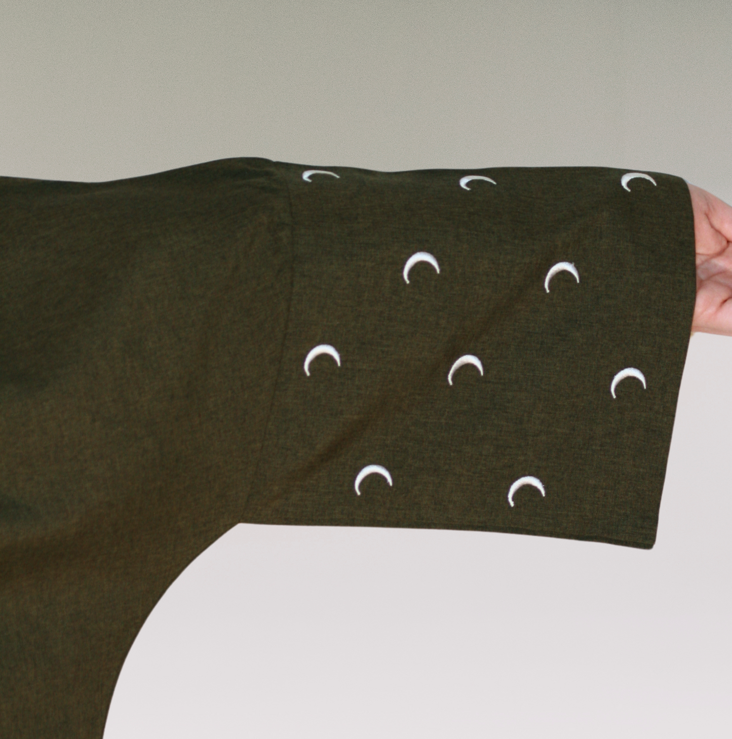 Moon Abaya Olive Green