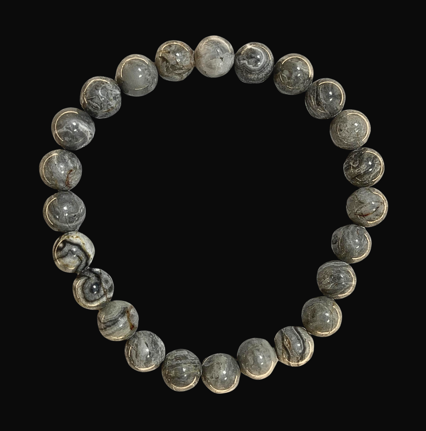 Gemstone Bracelet Grey