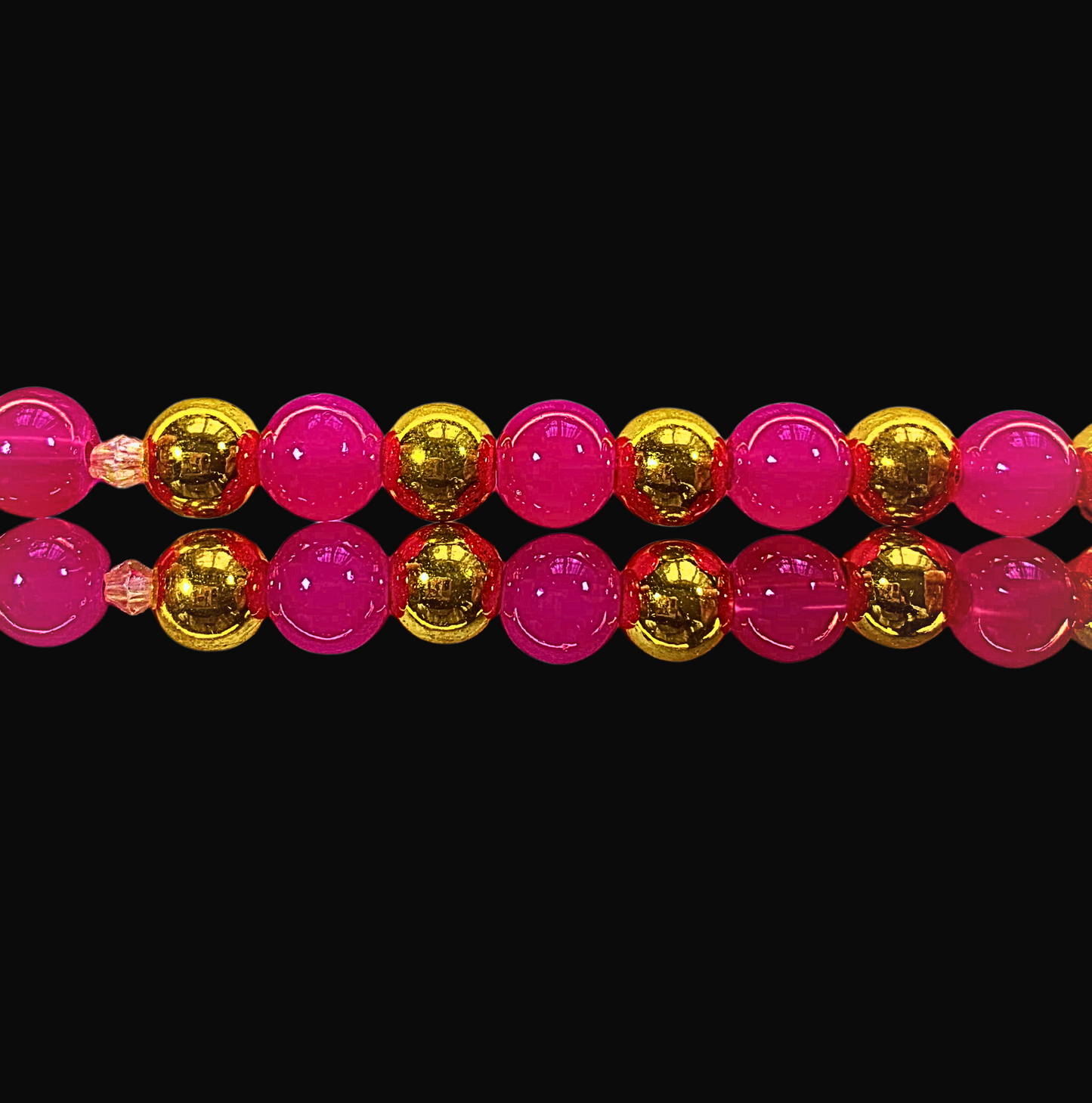 Tesbih Pink & Gold