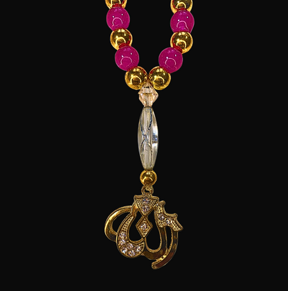 Tesbih Pink & Gold
